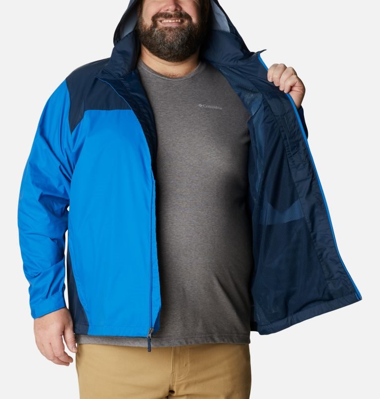 Men's Columbia Glennaker Lake Rain Jackets Blue | Plus Size CA-O1803